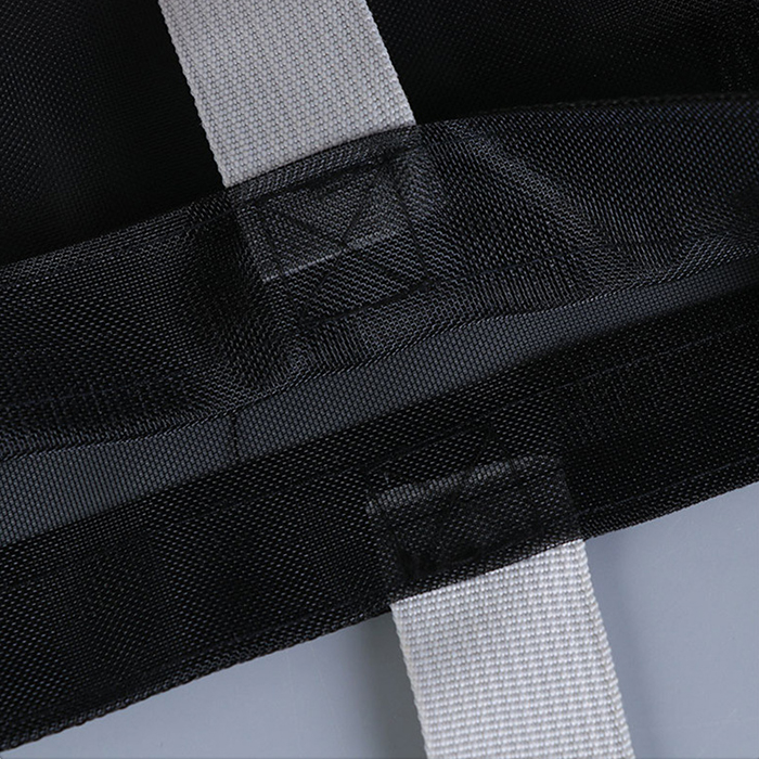 Mesh with non woven material